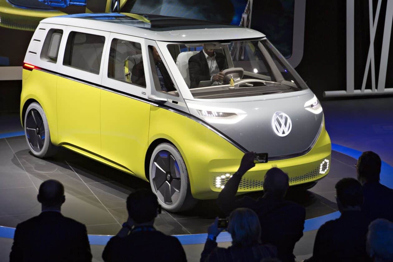 O conceito do Volkswagen ID Buzz, de 2017