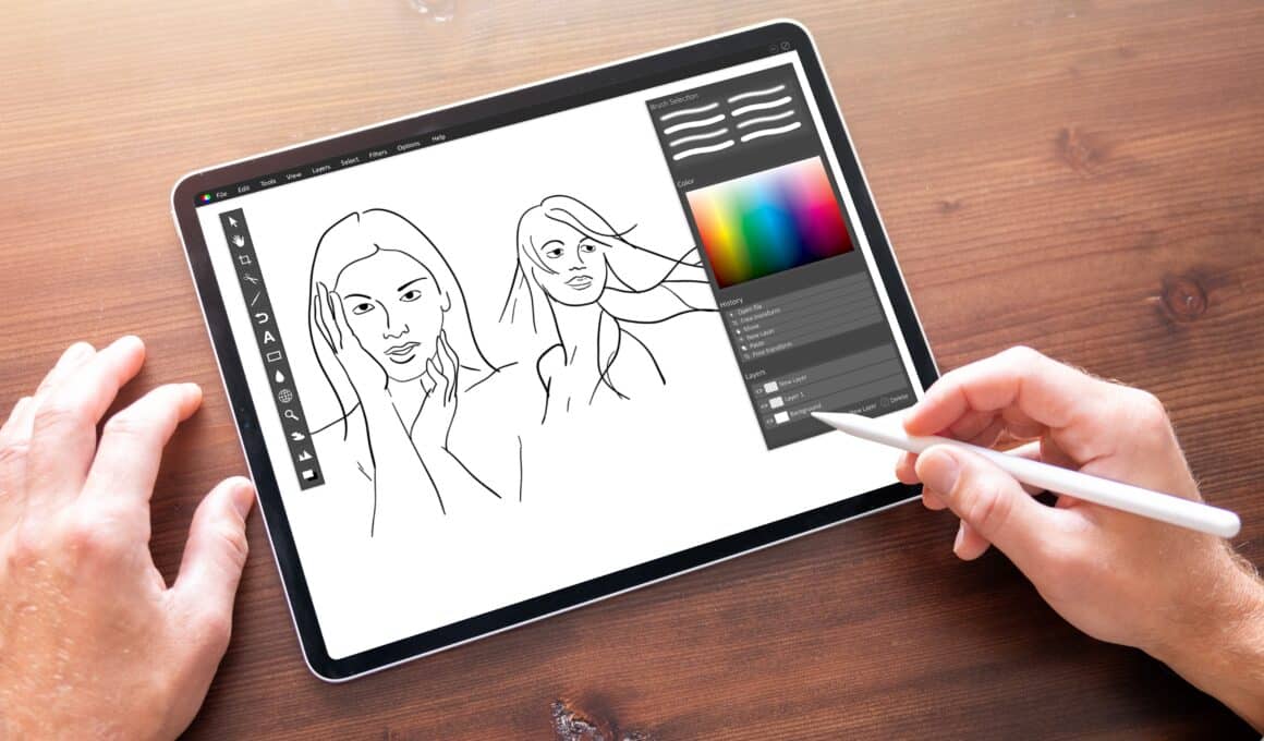 Desenhando no iPad Pro com o Apple Pencil