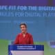Conferência de imprensa da vice-presidente executiva Margrethe Vestager e do comissário Thierry Breton, sobre a Lei de Serviços Digitais e na Lei dos Mercados Digitais em Bruxelas, na Bélgica, em 15 de dezembro de 2020