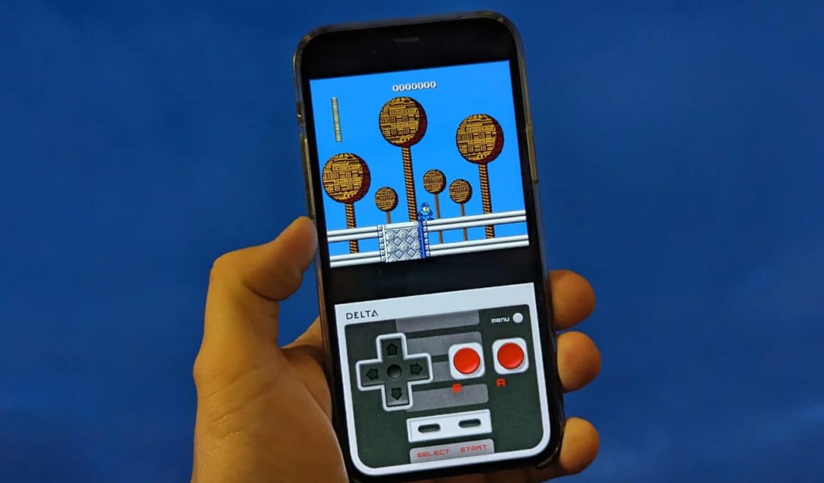 Emulador de jogo Delta rodando no iOS