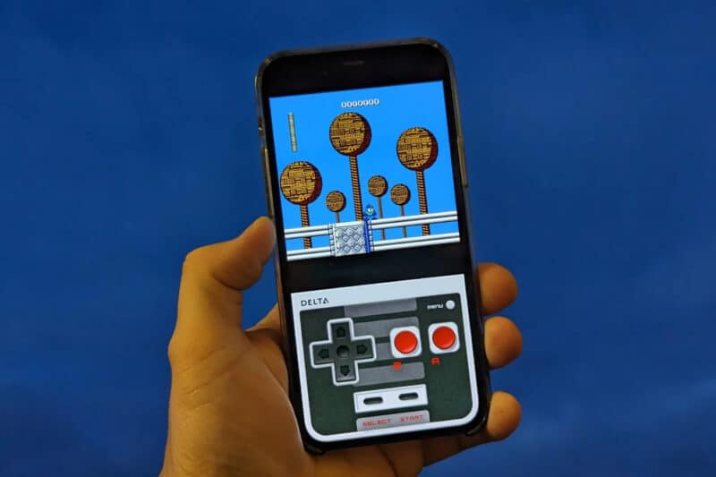 Emulador de jogo Delta rodando no iOS