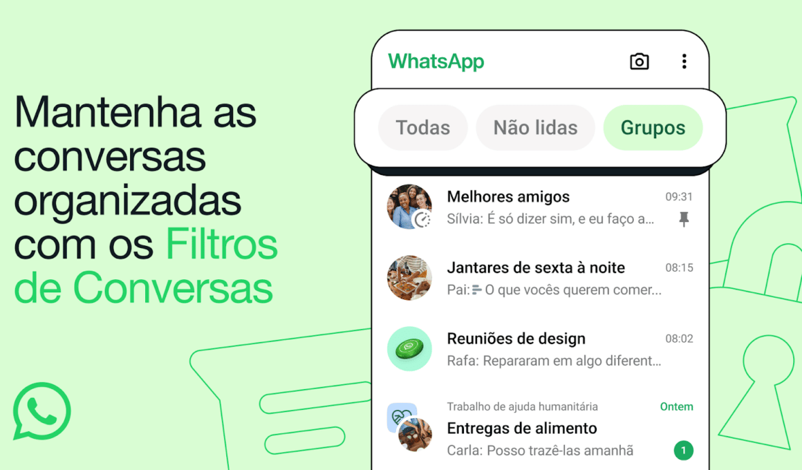 Filtros de Conversas do WhatsApp