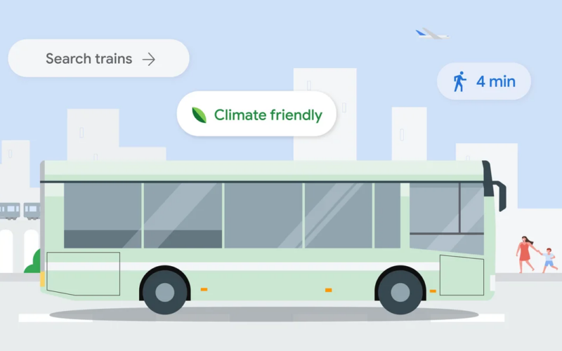 Recursos de sustentabilidade do Google Maps e carros elétricos