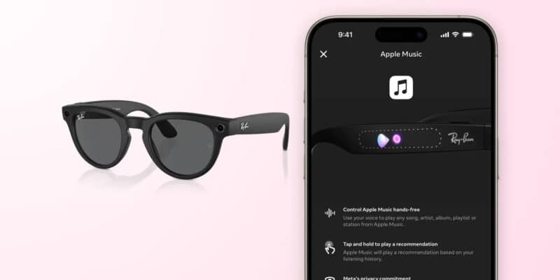 Ray-Ban Meta e app Meta View com integração ao Apple Music