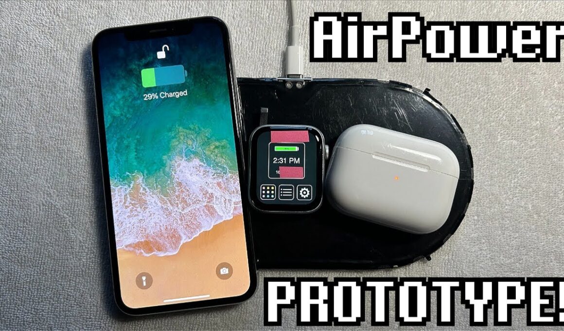 Protótipo do AirPower é visto recarregando Apple Watch pela primeira vez