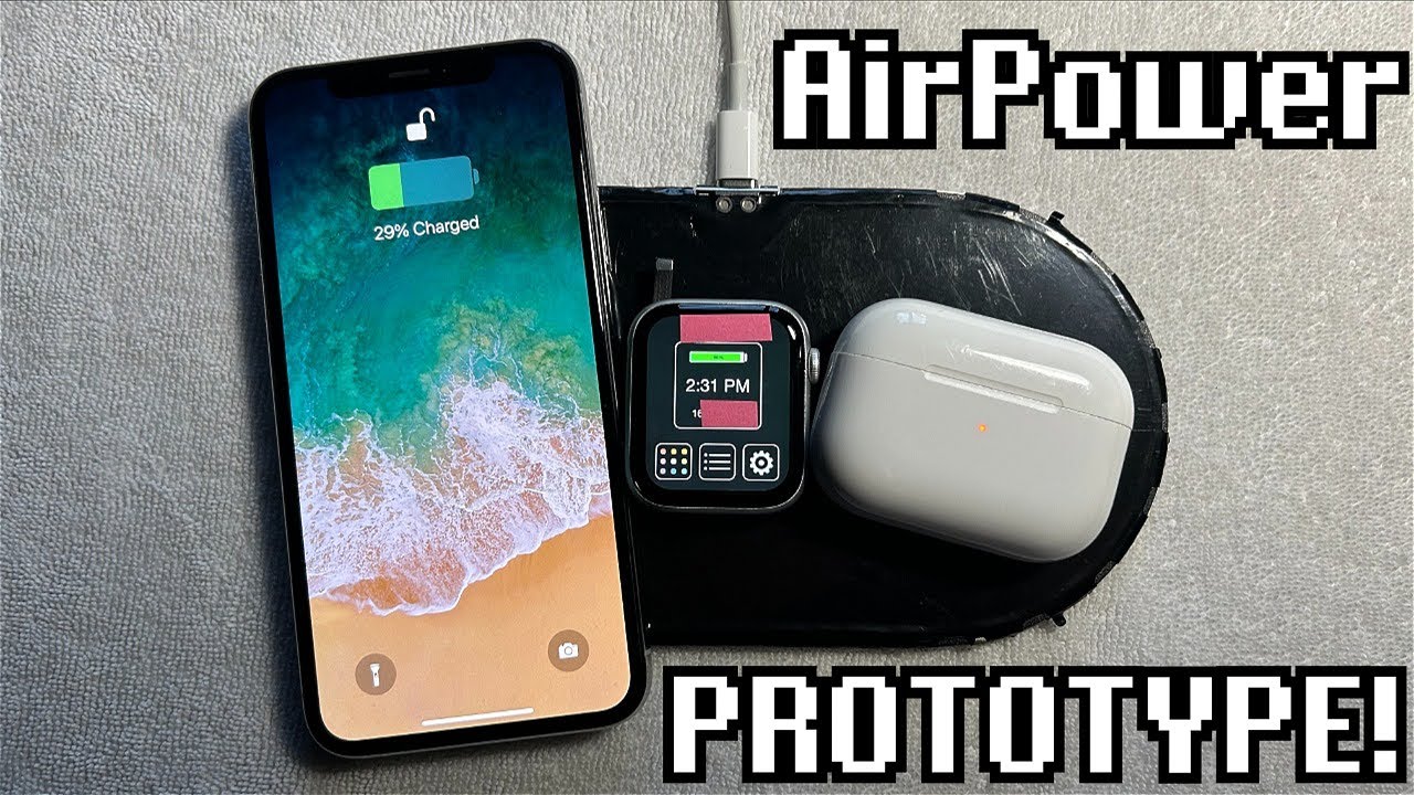 Protótipo do AirPower é visto recarregando Apple Watch pela primeira vez