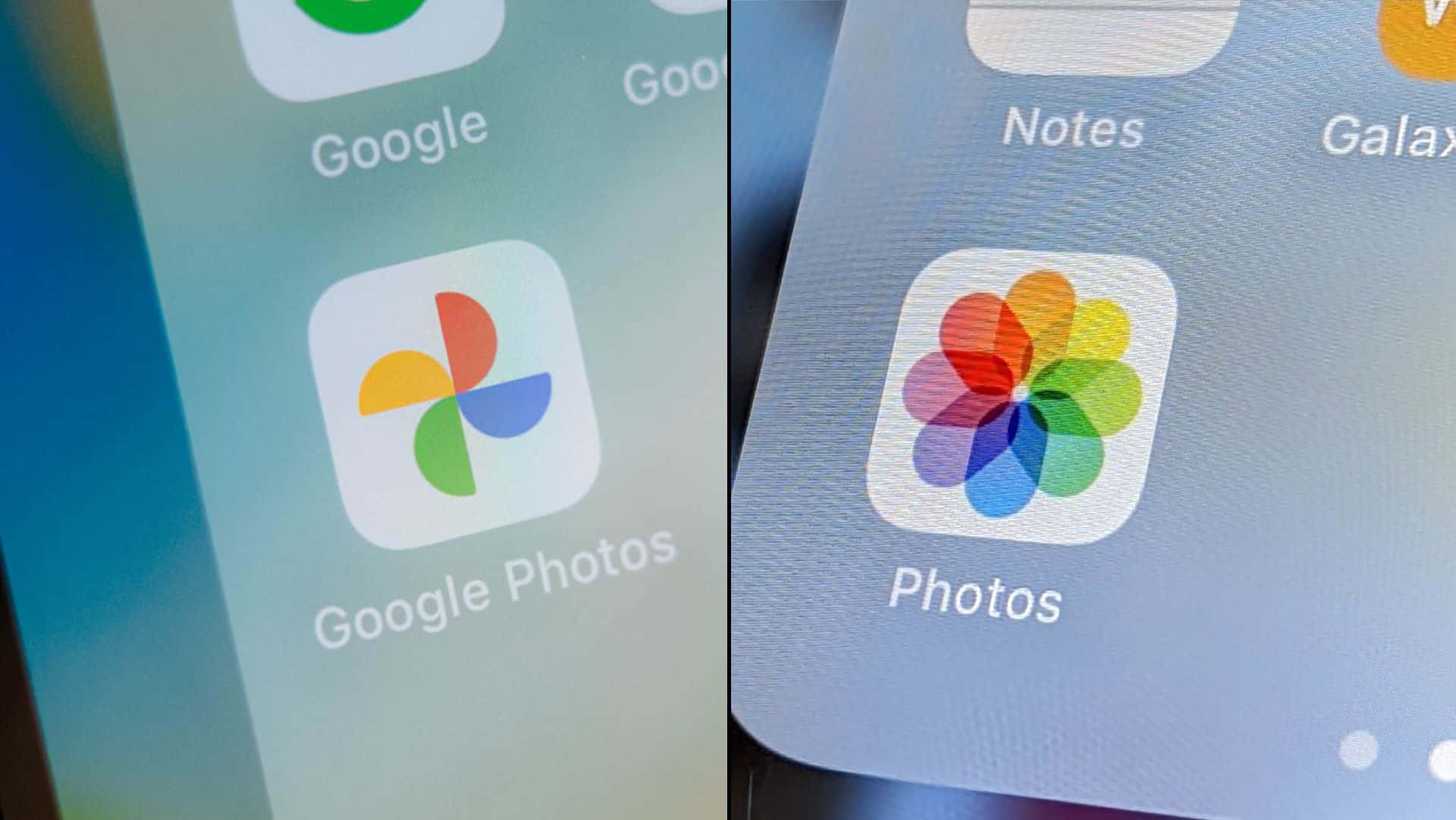 Fotos da Apple vs Google Fotos