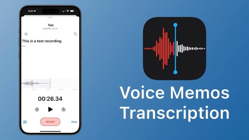 Novidades de IA para o Gravador de Voz no iOS 18