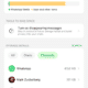 Filtros da seção de gerenciamento de armazenamento do app do WhatsApp