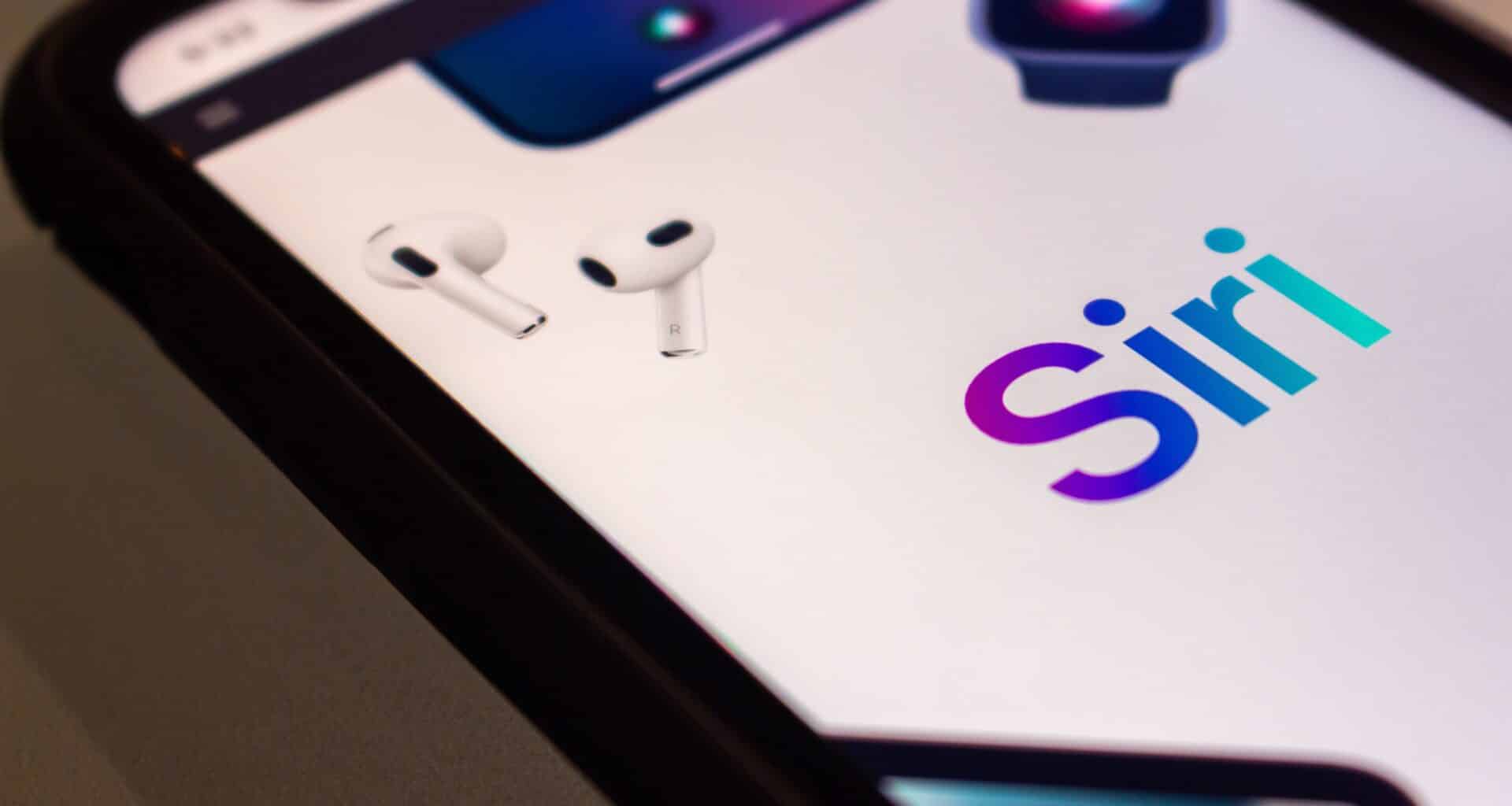 Página da Siri em um iPhone