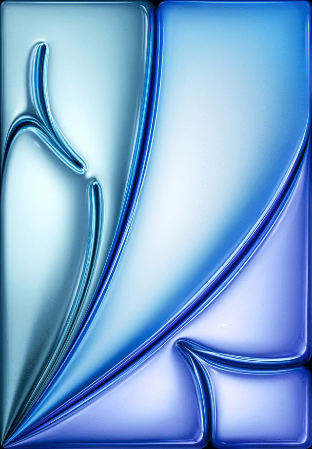 Wallpaper do iPad Air de 11 polegadas na cor azul