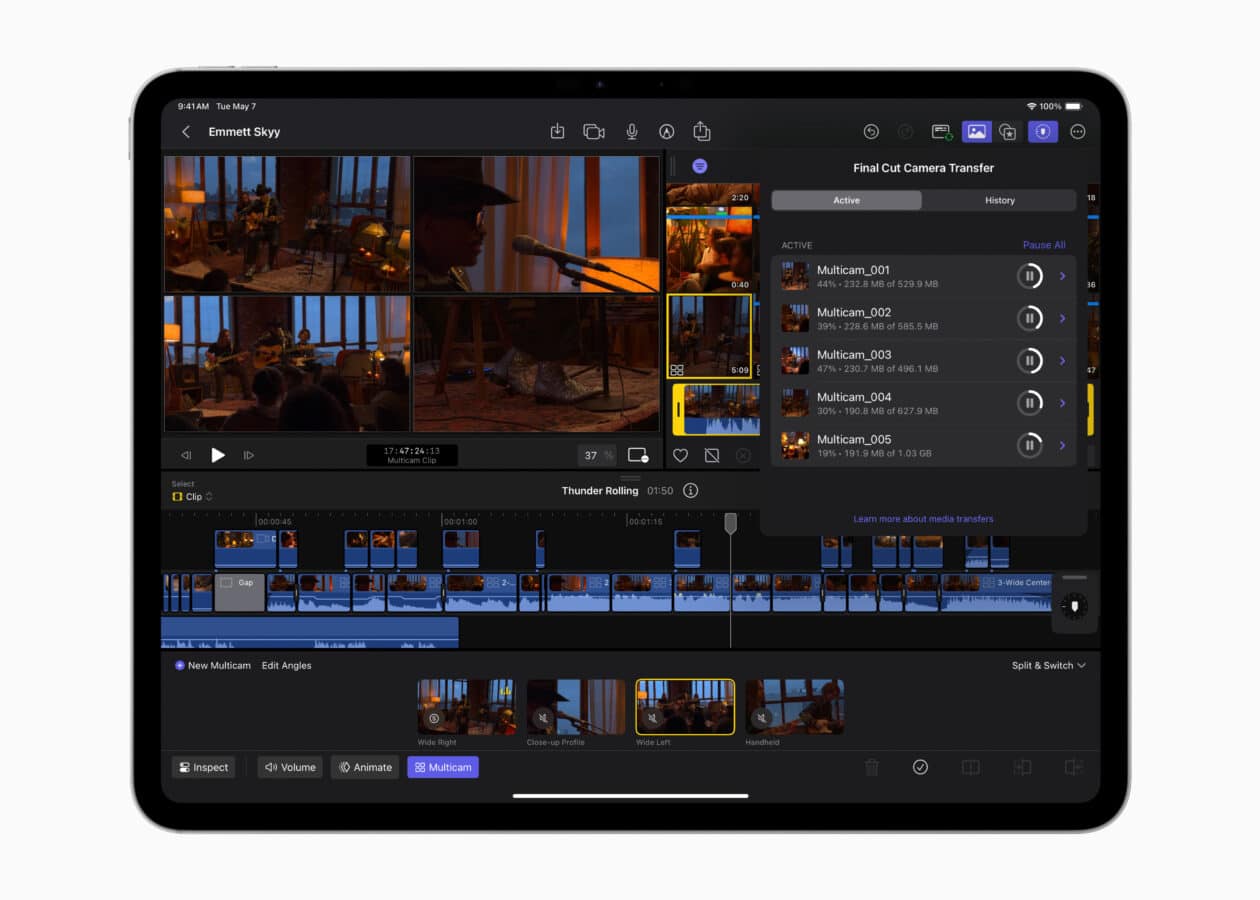 Final Cut Pro e Logic Pro para iPads ganham novas versões