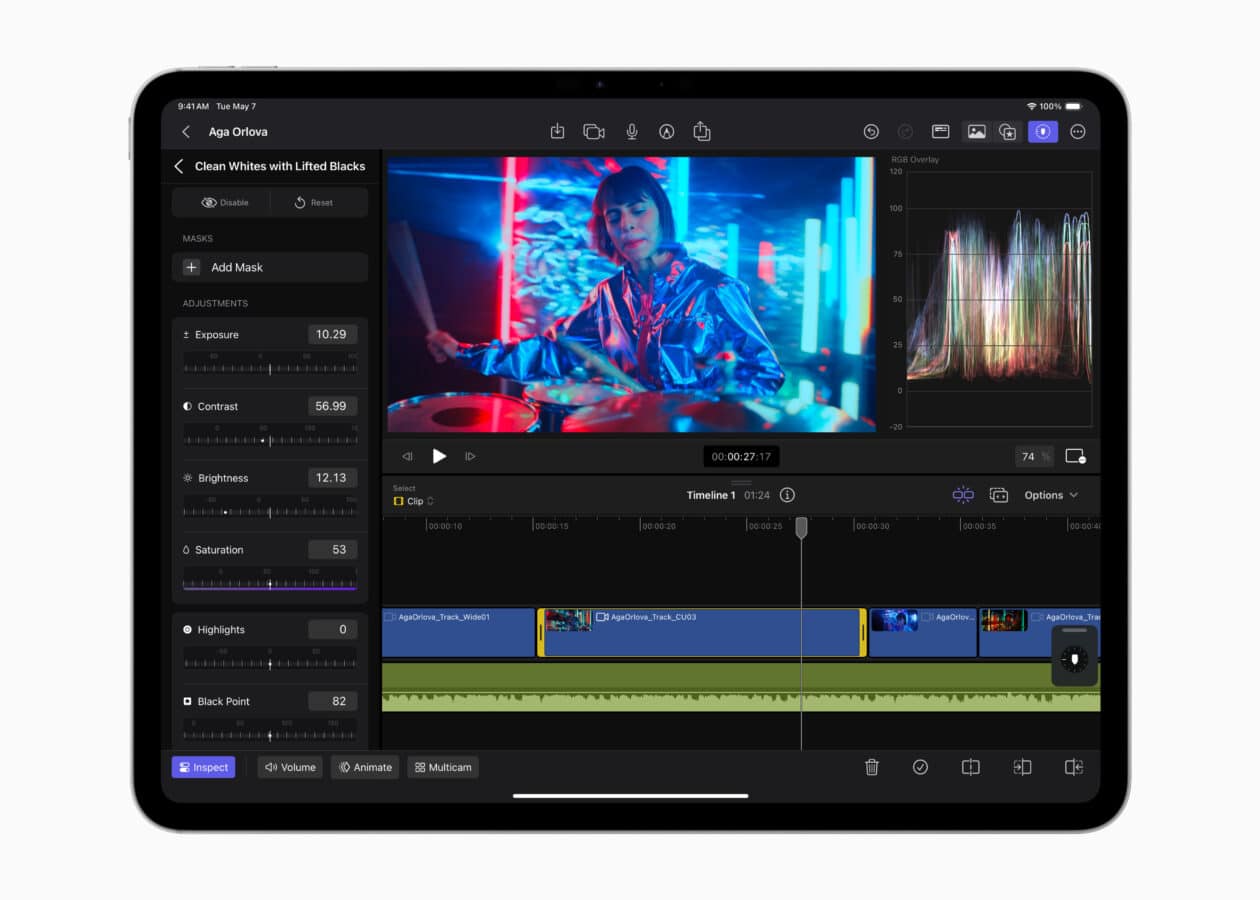 Final Cut Pro e Logic Pro para iPads ganham novas versões