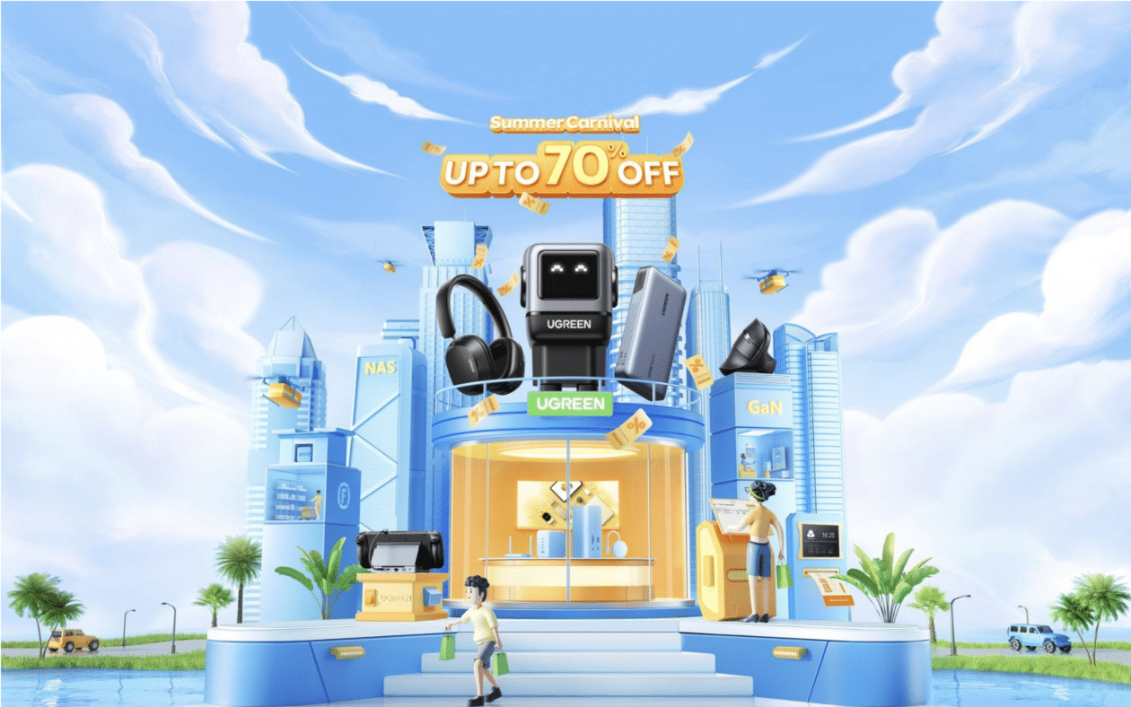 ★ Try UGREEN’s mid-year sale, with as much as 70% off!