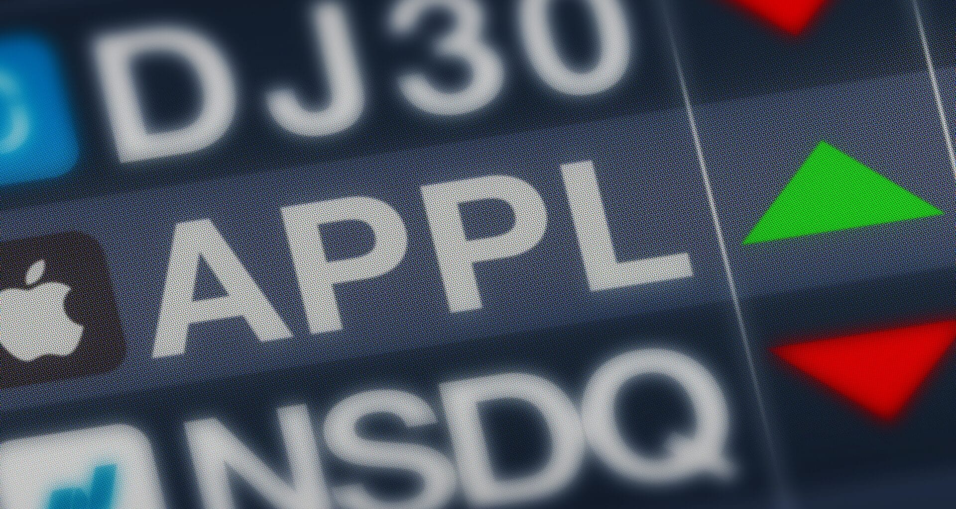Símbolo da $AAPL, ação da Apple
