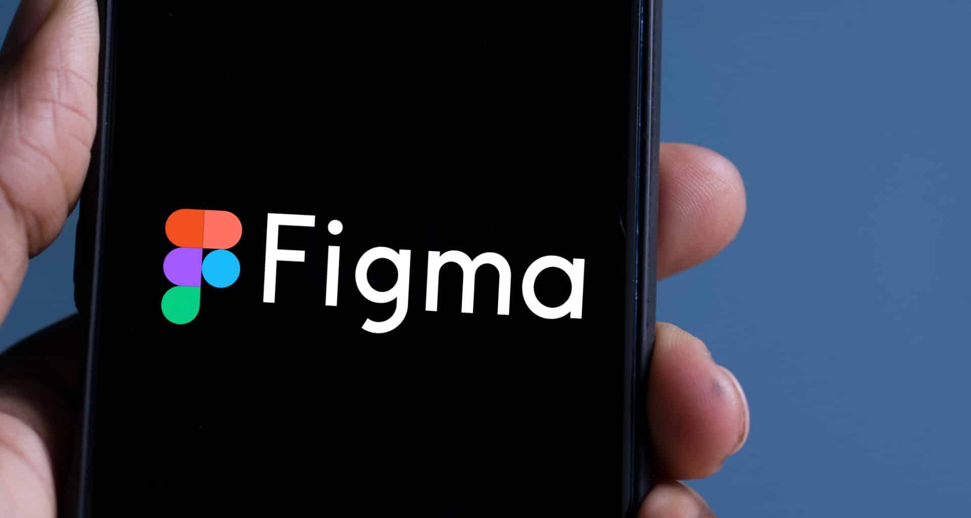 Logo da Figma em um smartphone
