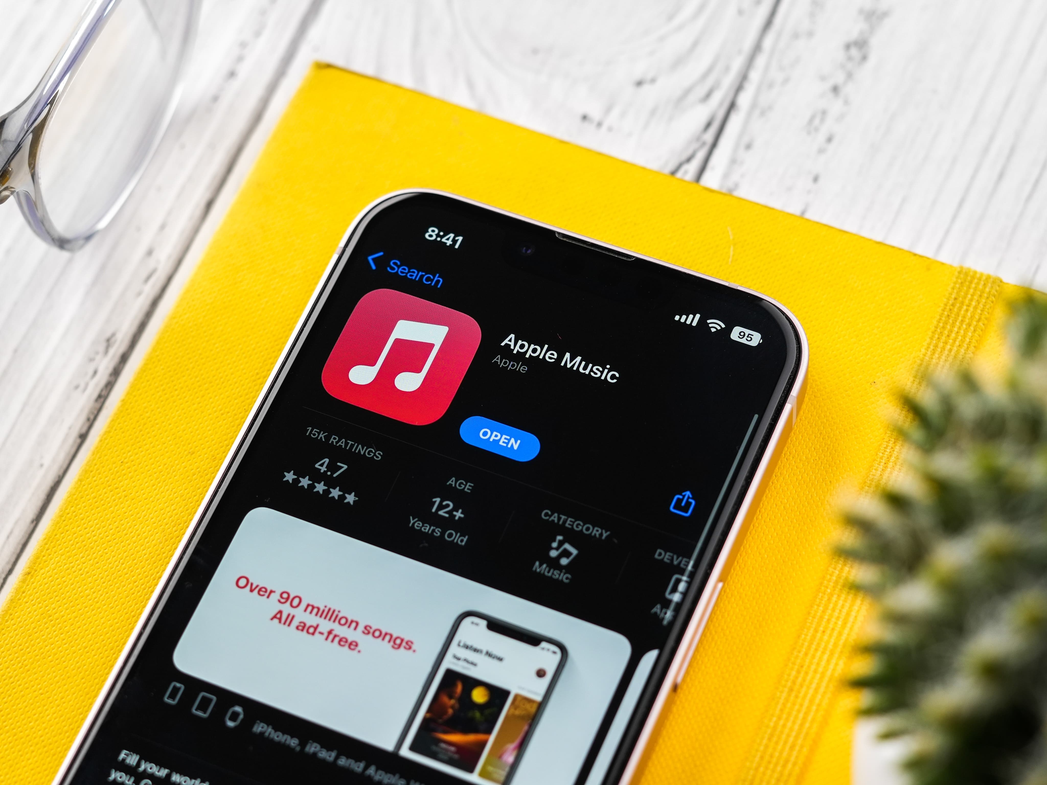 Apple Music na App Store do iPhone