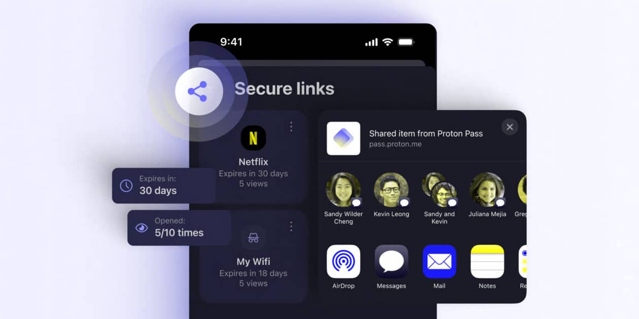 Secure Link do Proton Pass