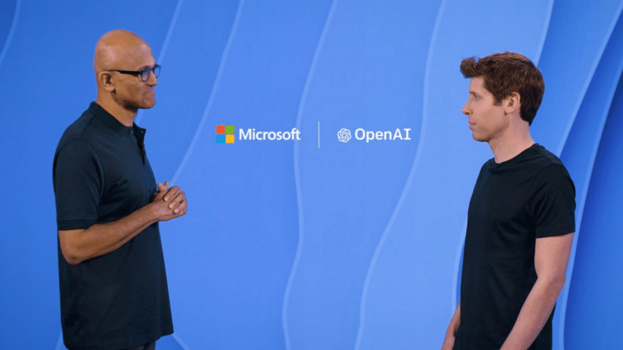 Satya Nadella e Sam Altman