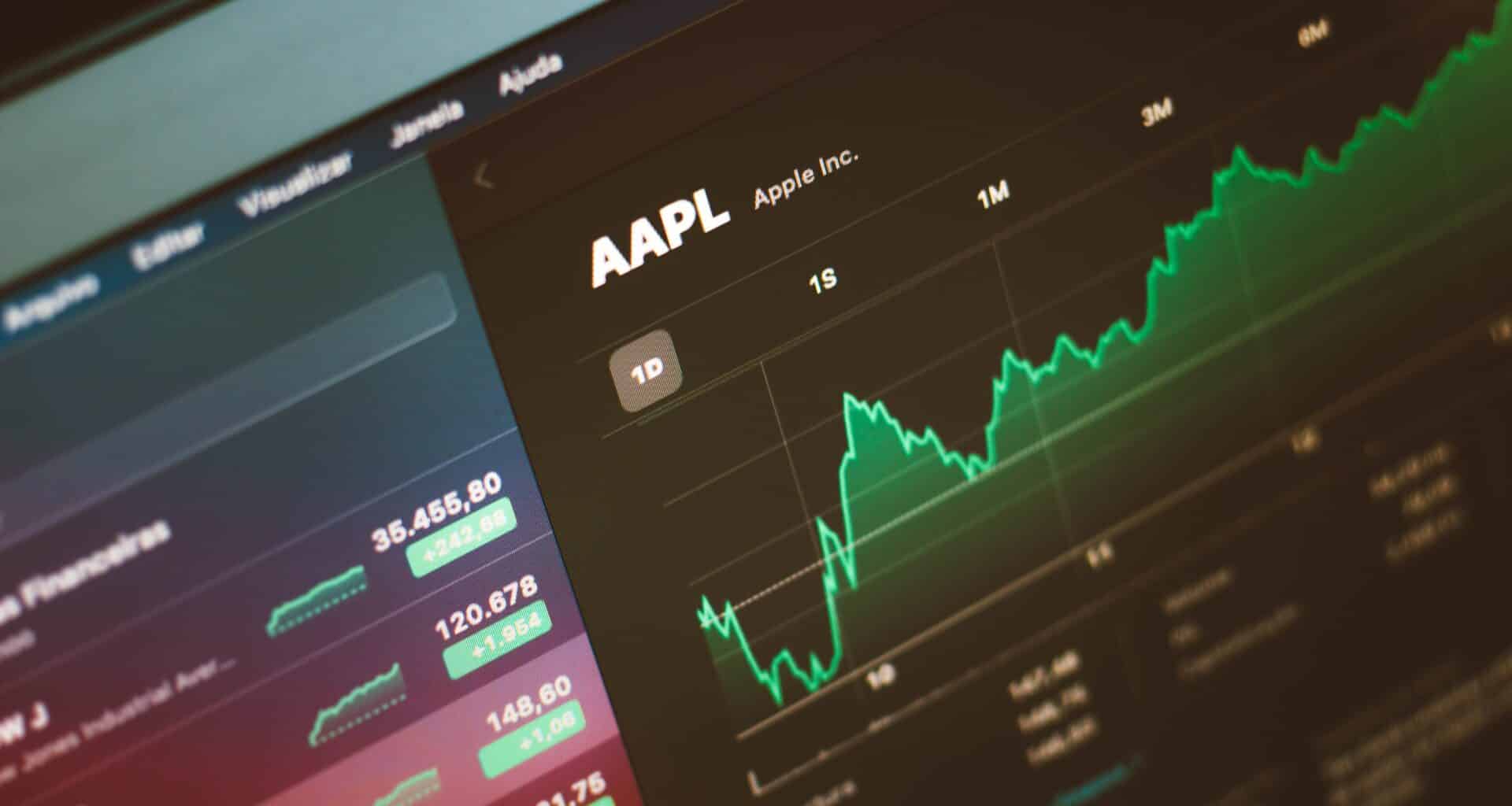 AAPL no app Bolsa (Stocks)
