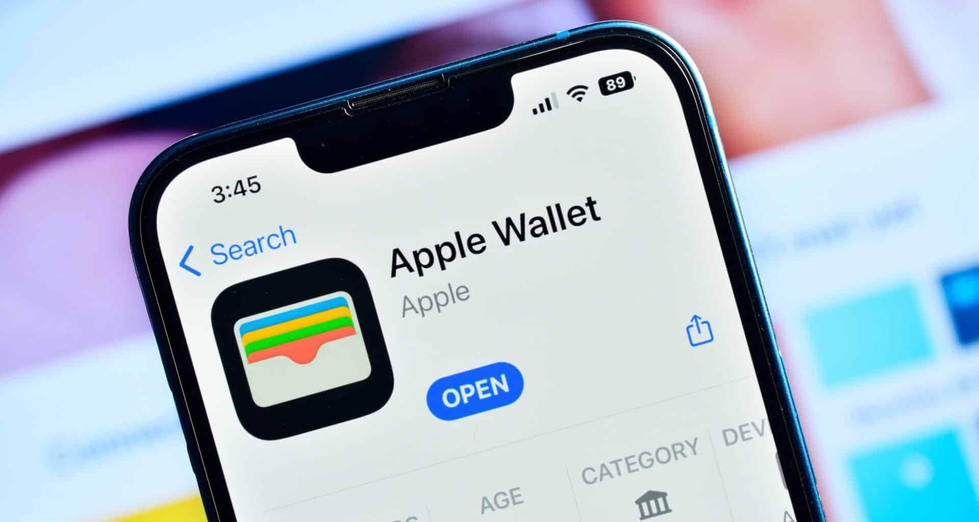 App Carteira (Wallet) no iPhone
