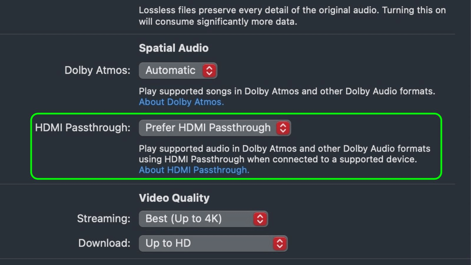 HDMI Passthrough