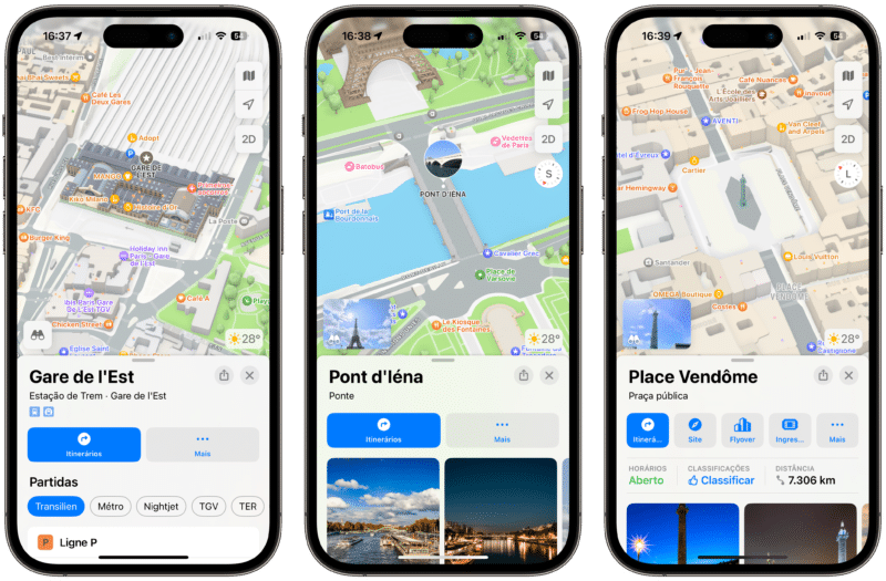 Apple atualiza Maps e outros apps próprios para as Olimpíadas 2024