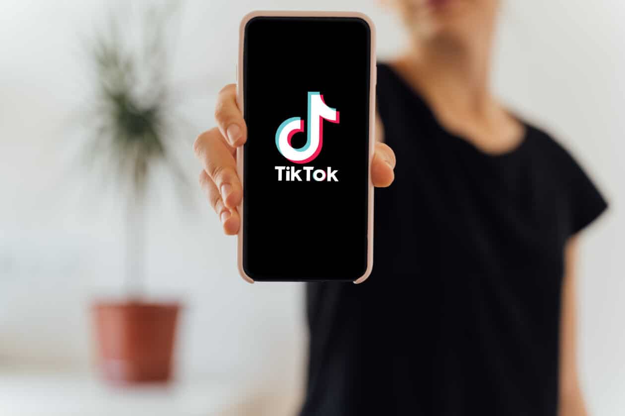 TikTok em um iPhone