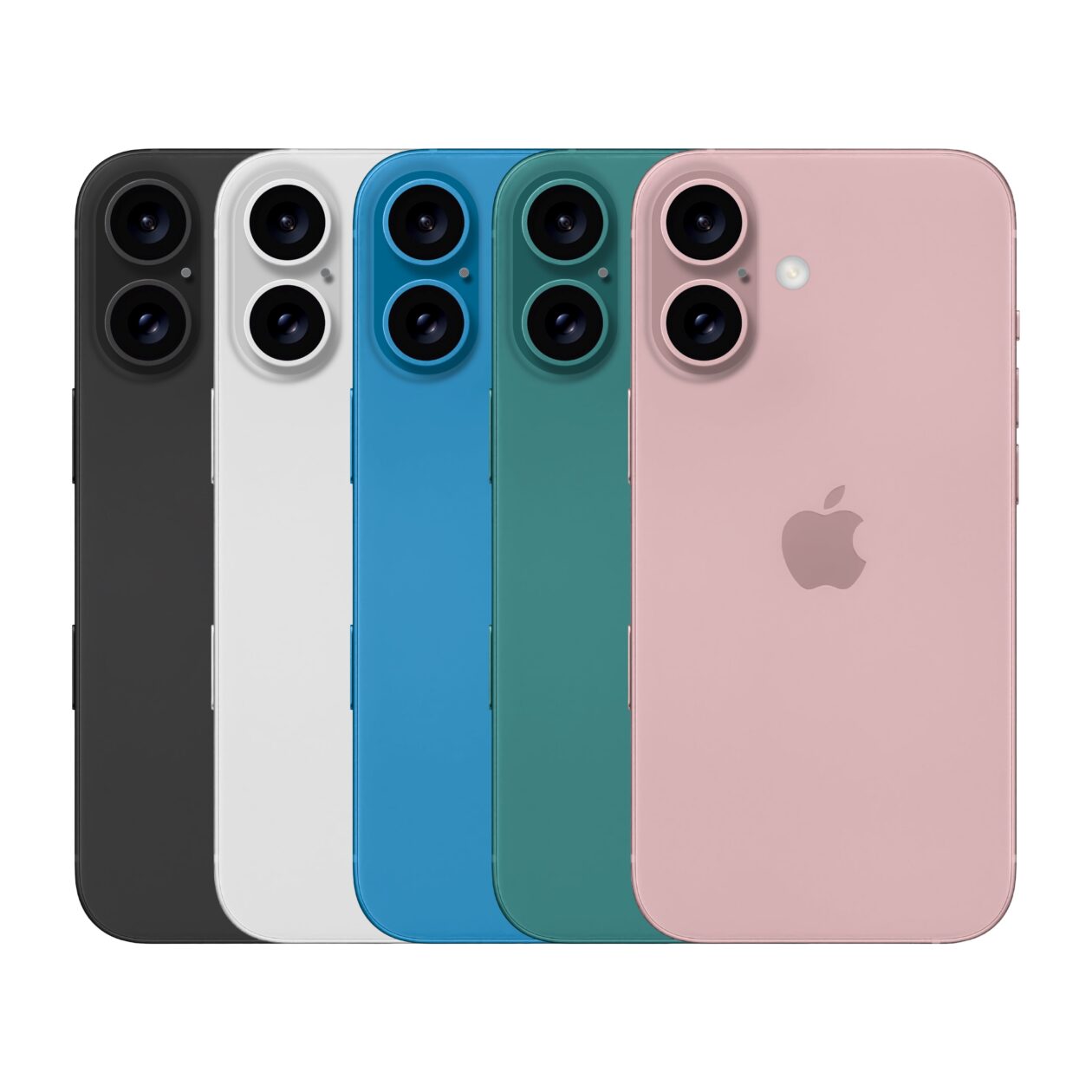 Supostas cores do "iPhone 16"