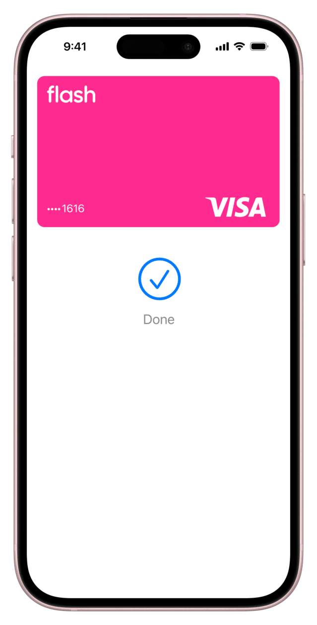 Cartão da Flash no Apple Pay