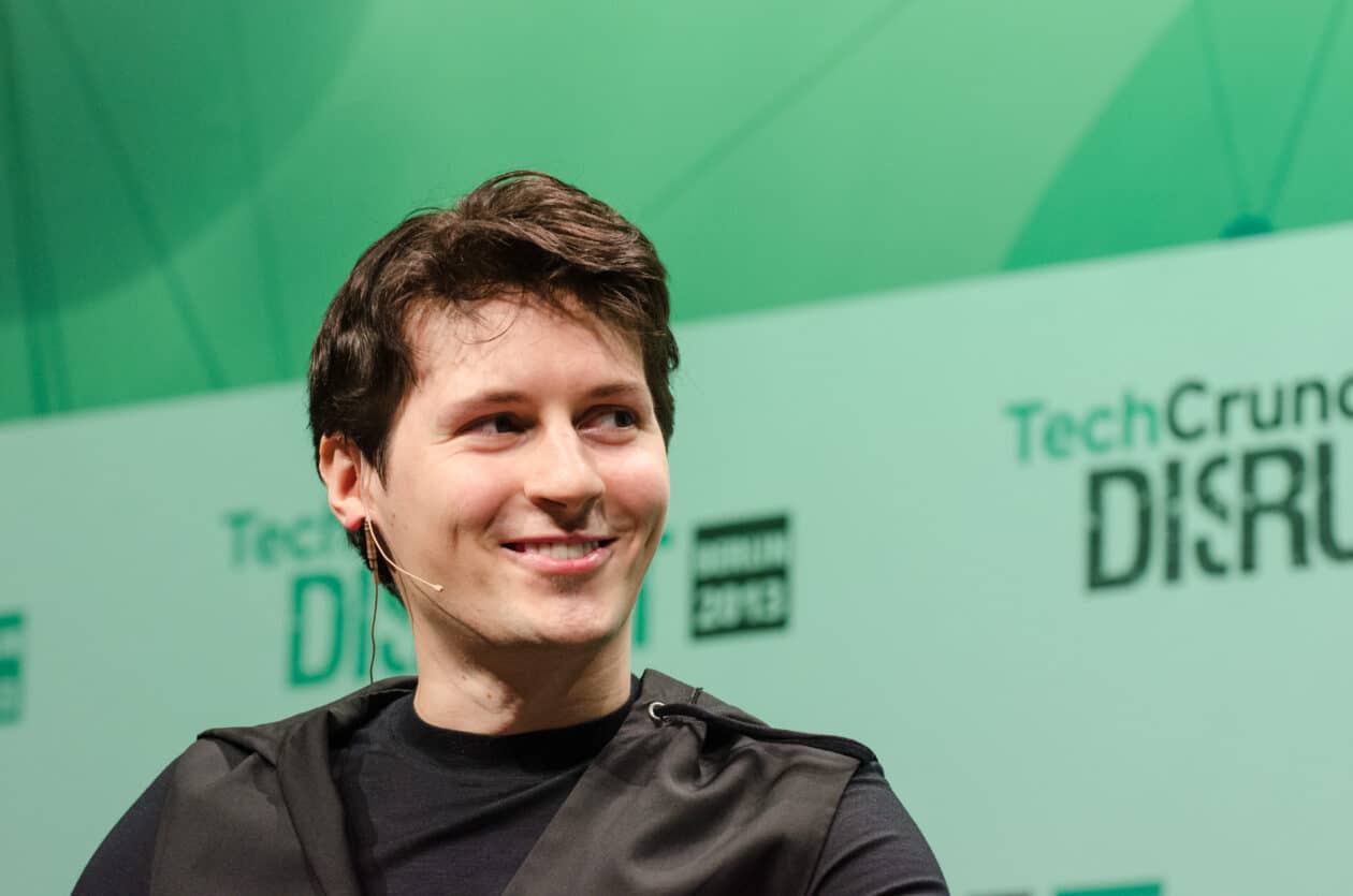 Pavel Durov em um evento de tecnologia (Berlim, 2013)