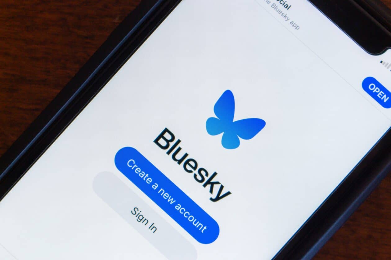 App do Bluesky no iPhone