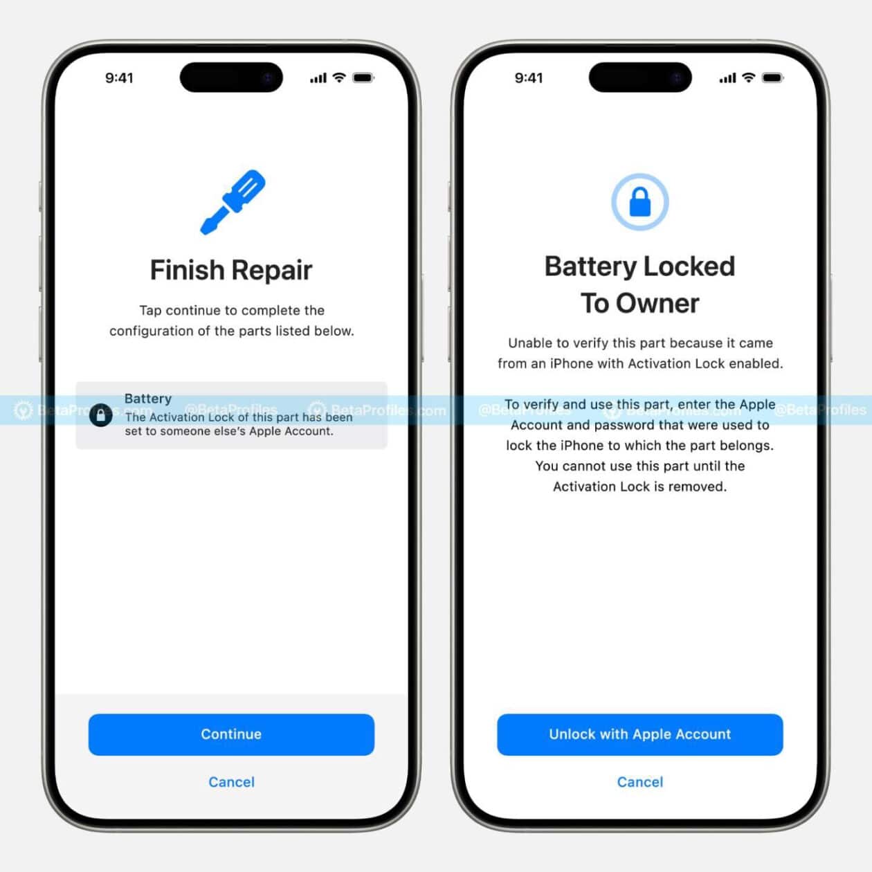 Bloqueio de partes do iPhone no iOS 18