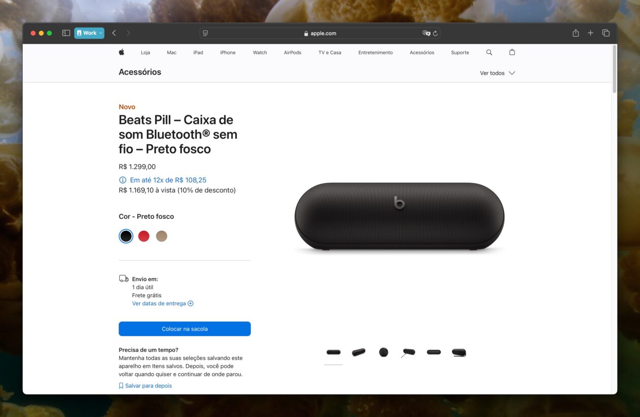 Nova Beats Pill à venda no Brasil