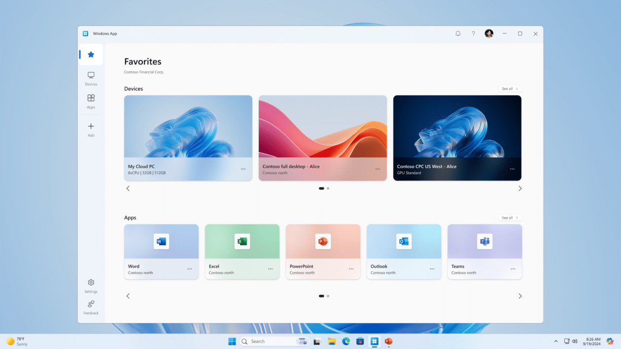 Novo do app do Windows