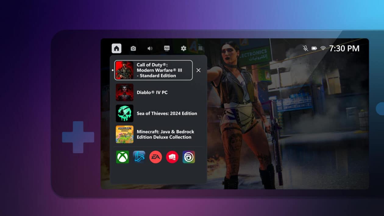 Hub atualizado do app Xbox