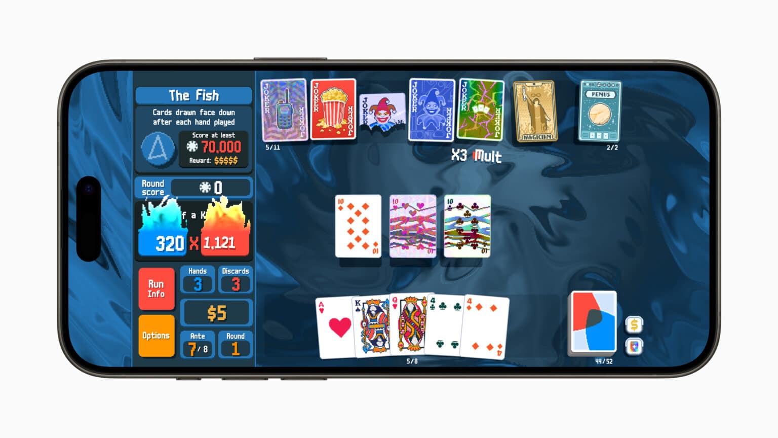 Agora no Apple Arcade, Balatro+ é um jogo que mistura Paciência e