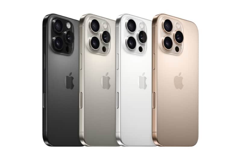 Linha iPhone 16 Pro [Max] em todas as cores