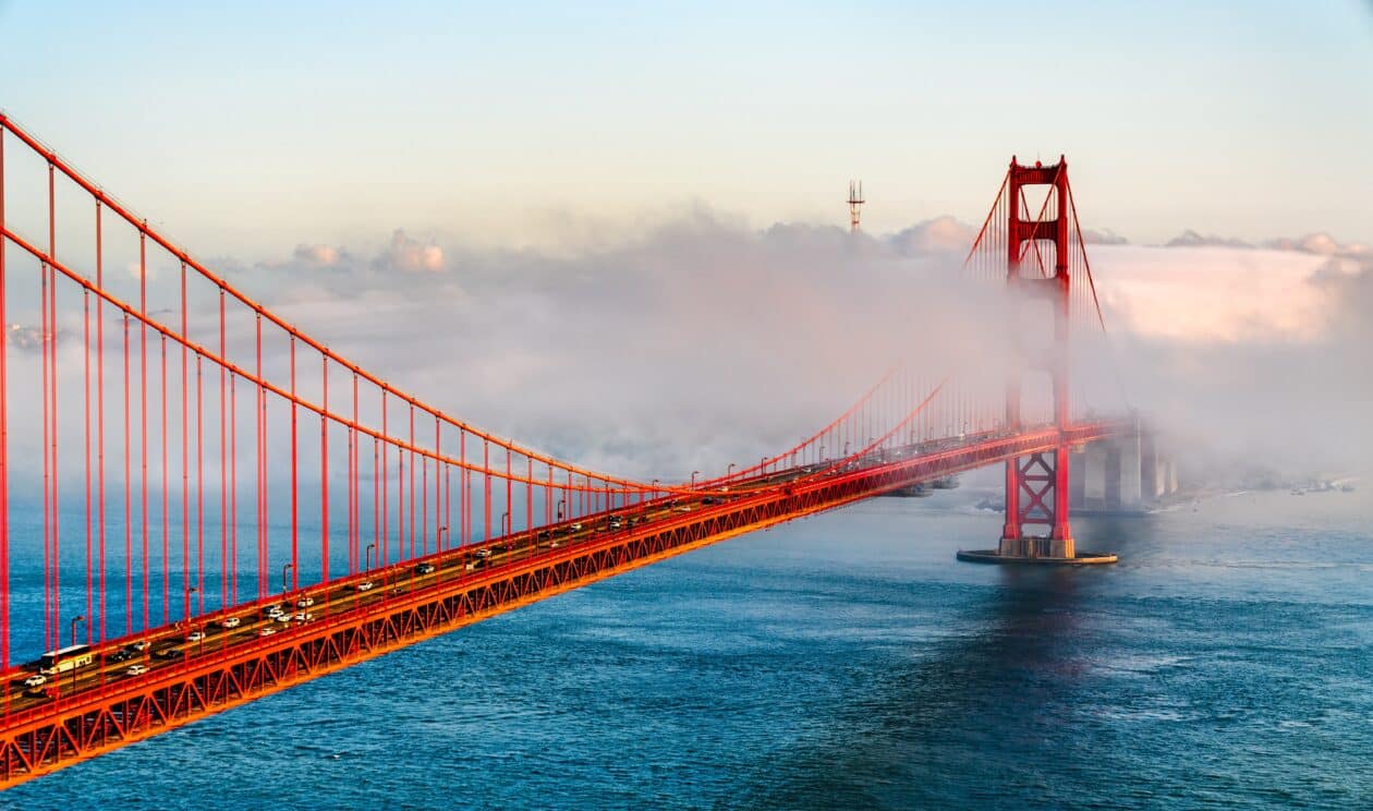 Golden Gate Bridge em San Francisco, Califórnia