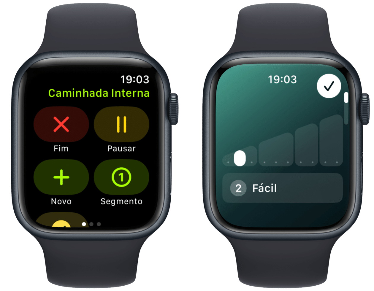 Esforço de atividades no Apple Watch