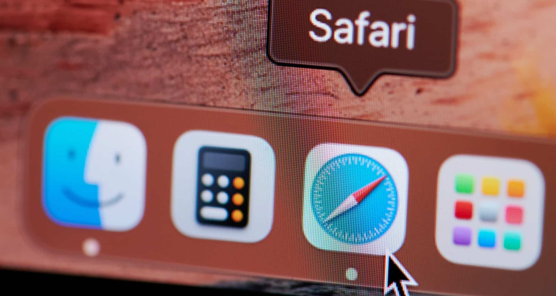 Ícone do Safari no Dock do macOS
