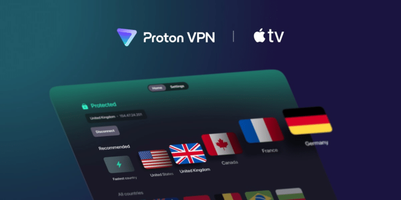 Aplicativo da Proton VPN para a Apple TV