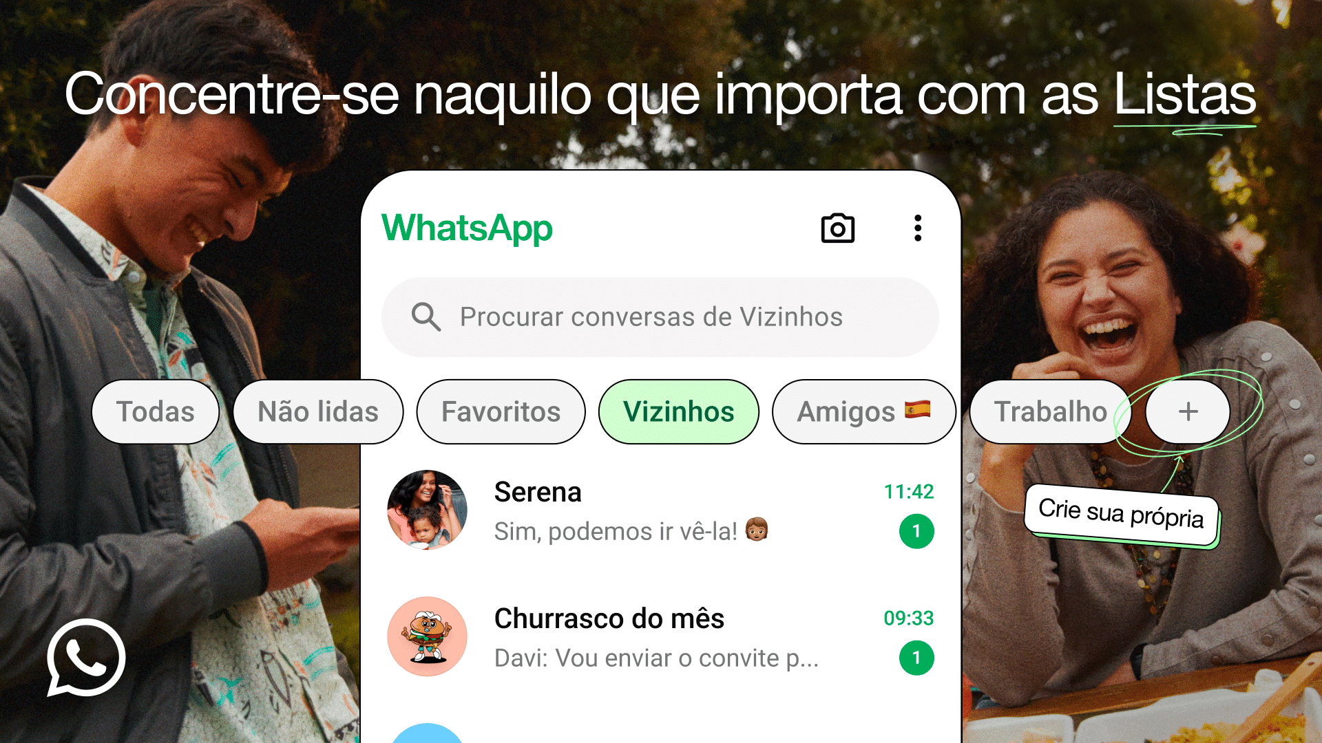 WhatsApp now allows you to organize chats into personalized lists