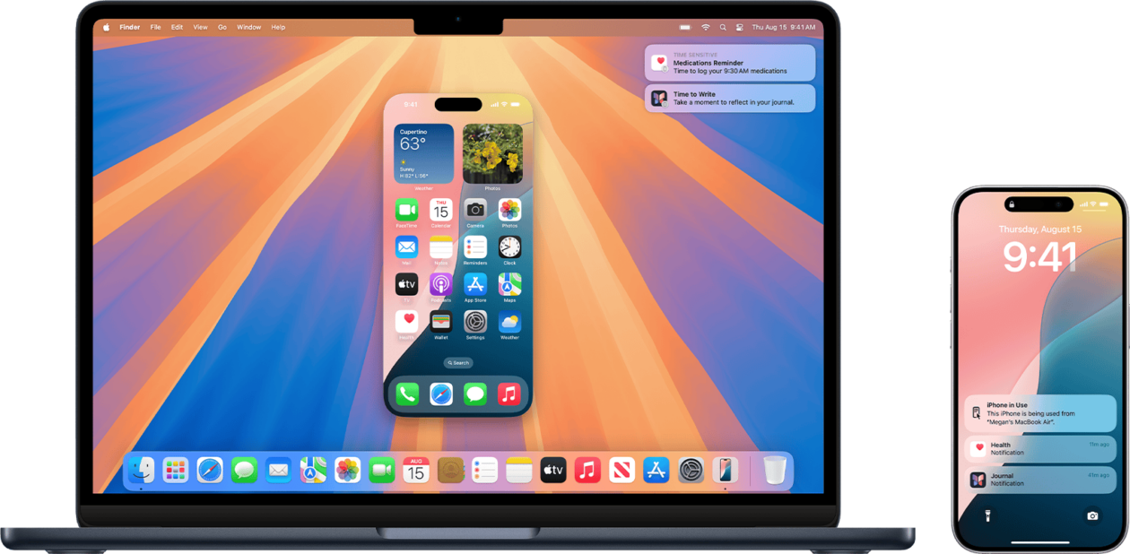 Espelhamento do iPhone (iPhone Mirroring)