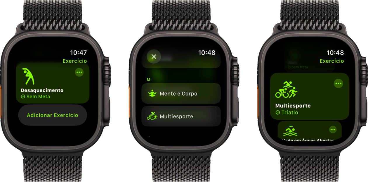 Multisport (triathlon) on Apple Watch 