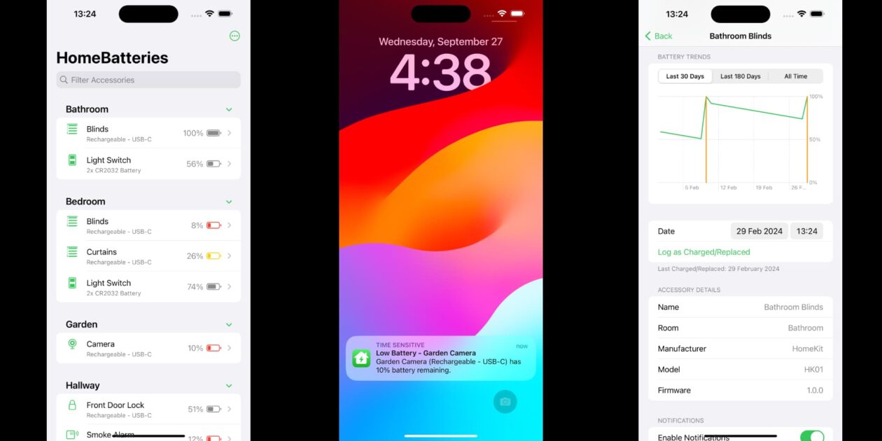 HomeBatteries para iOS