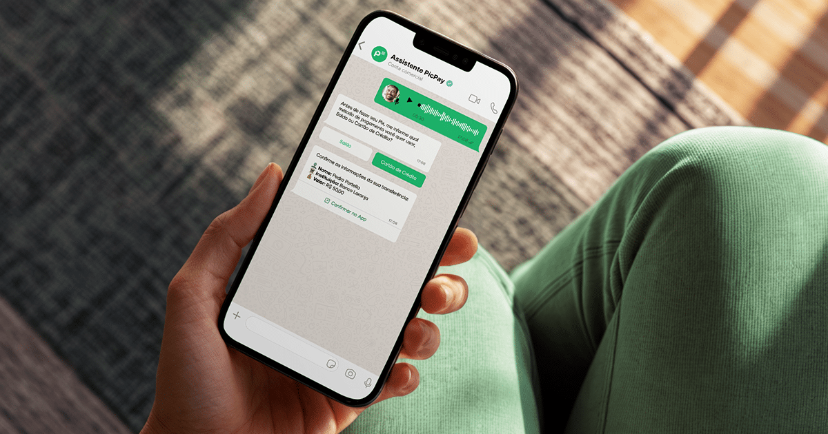 PicPay lança Assistente no WhatsApp que faz Pix com ajuda de IA