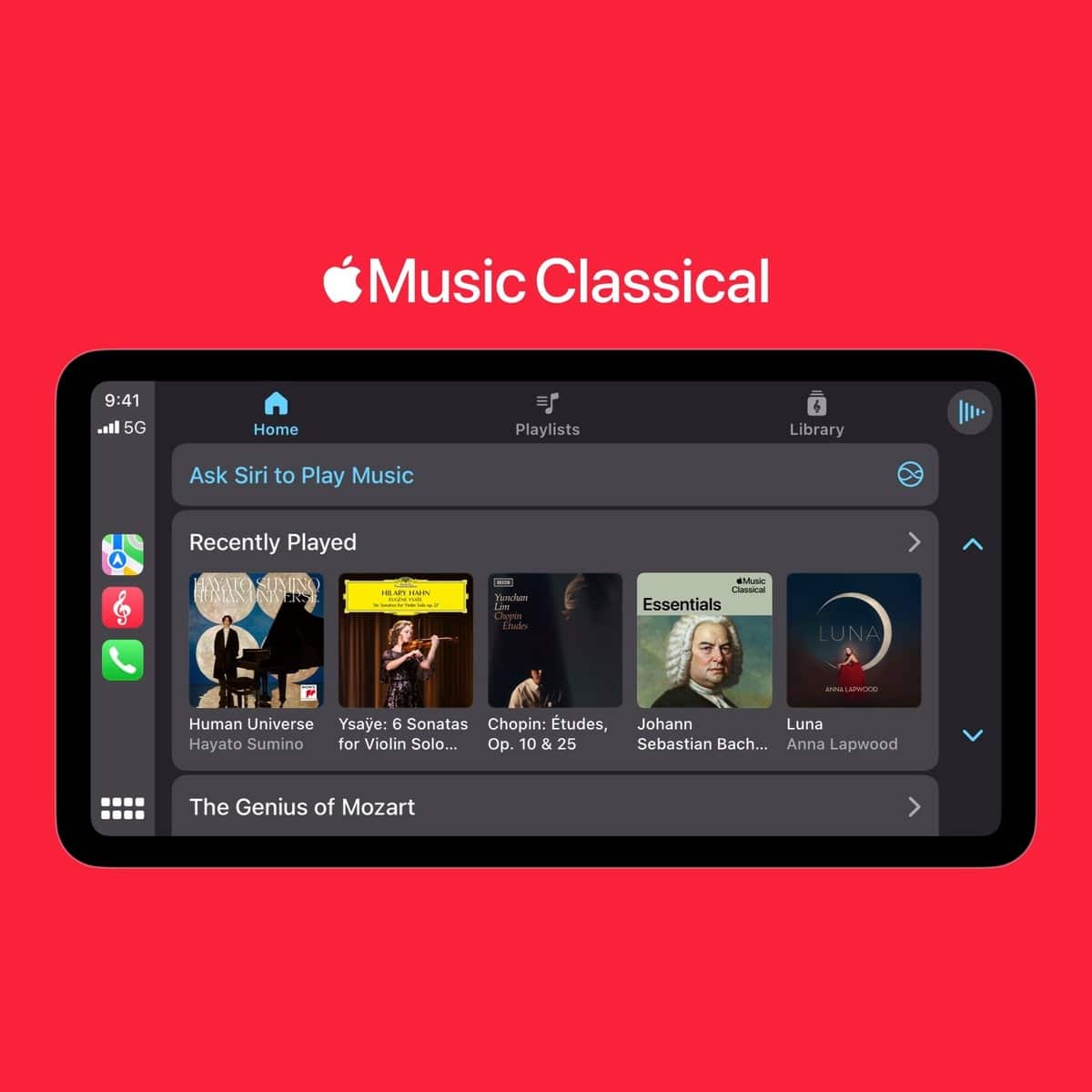 Apple Music Classical no CarPlay