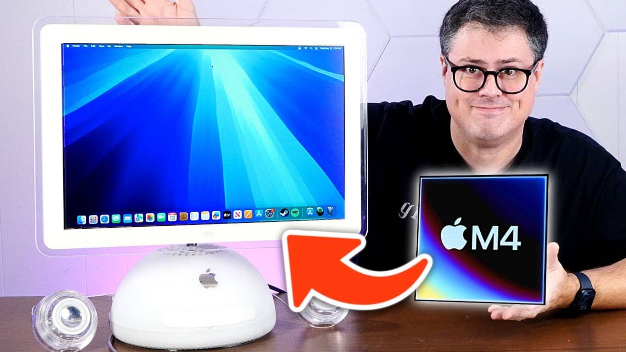 YouTuber modifica iMac G4 com portas atuais e o chip M4 - MacMagazine