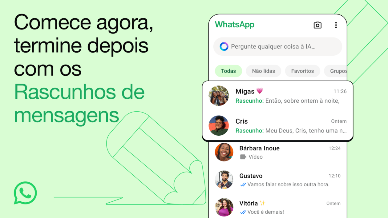 WhatsApp Rascunhos